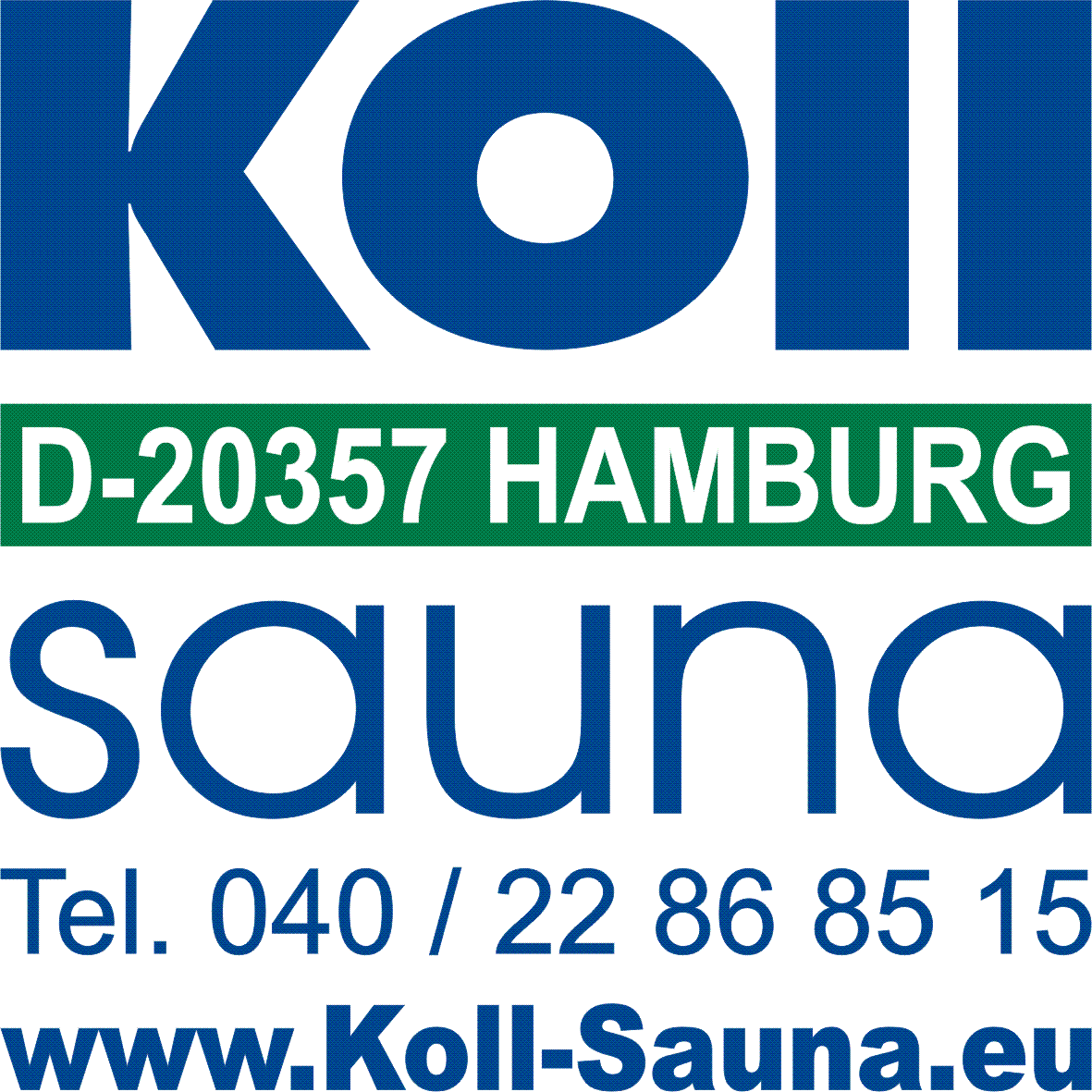 Koll-Sauna Saunabau Saunahersteller Logo Hamburg